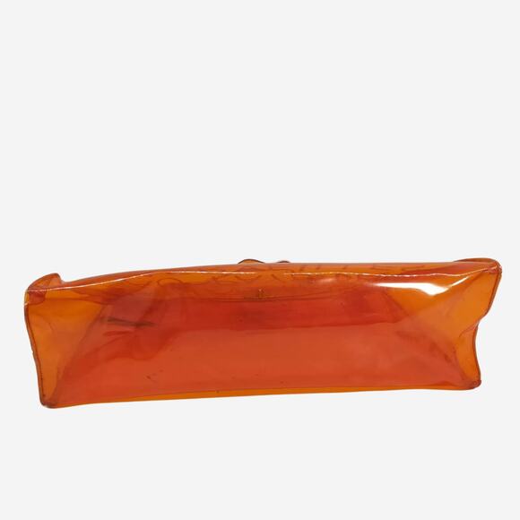 Hermes Hand Bag Orange Vinyl - Picture 5 of 9